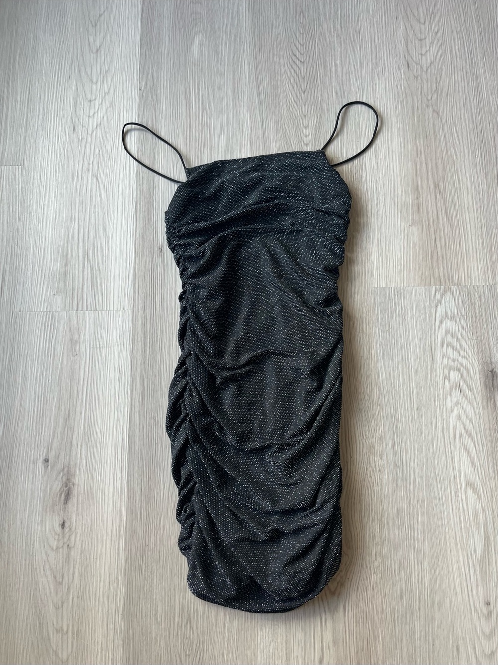 Princess Polly Black Sparkle Mini Dress Size S